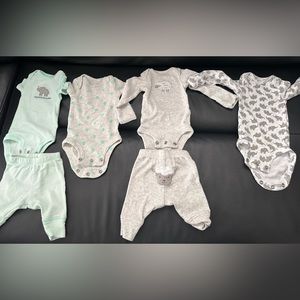 Preemie Carter’s 6 Piece Bodysuits